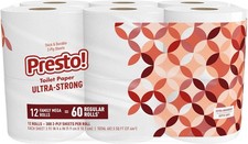 Brand - Presto 2-Ply Ultra-Strong Toilet Paper 12 Mega Rolls Toilet Paper = 6... picture