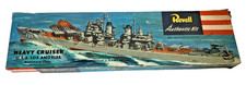 Vintage 1954 Revell USS LOS ANGELES Heavy Cruiser Model Ship Kit / H-306:169 picture