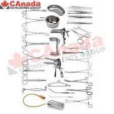 50 Pc Professional Gynecology Surgical Instrument Set OB/GYN Medical Vet DS-2521 picture