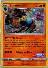 Lucario - SM54 Holo Promo Sun & Moon Promo Pokemon Near Mint picture