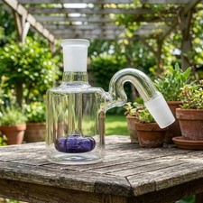14mm 45° Mini Glass Dry Ash Catcher Premium Quality Water Tobacco Pipe Bong picture
