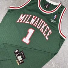 Vintage Reebok Milwaukee Bucks Oscar Robertson  Hardwood Classics Jersey Large picture