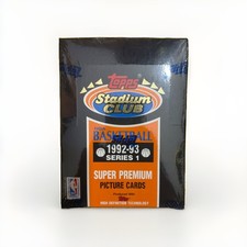 1992-93 Topps Stadium Club Series 1 Basketball Factory Sealed Box 36 Packs picture