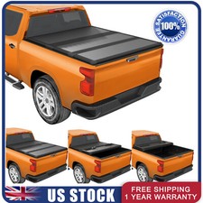 6.5FT FRP Hard Tonneau Cover For 2007-2013 Chevy Silverado GMC Sierra 3-Fold picture
