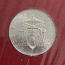 1963 Vatican City 500 Lire Sede Vacante Silver .835 Original Holder Official picture
