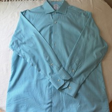 Brooks Brothers Regent 1818 Non-Iron Men's Long-Sleeve Shirt Size 17 34/35 Check picture
