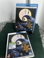The Nightmare Before Christmas w/ Lenticular Slipcover (3 Disc Blu-Ray, 3D, DVD) picture