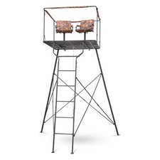 Outdoor Deer Hunting Tower Tree Stand Big Game Field Blind 2-Man 12' Whitetail picture