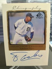 1999 SP Top Prospects Chirography #FC Francisco Cordero Auto picture