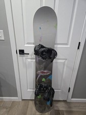 Burton Lux Snowboard 147cm Directional Twin With Bindings Size M picture