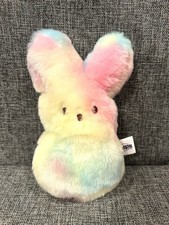 Peeps 9 “ Plush Bunny Tie Dye Rainbow Pastel Easter - Immediate  picture