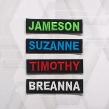 Name Tapes, Military Nametapes, Custom Name Patches, Embroidered Name Tags picture