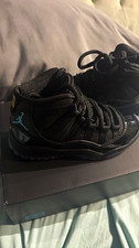 Jordan Air Jordan 11 Retro (PS) Black/Blue Kids Basketball Mid Top 378039-047 picture
