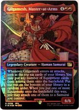 MTG Gilgamesh, Master-at-Arms (Borderless Foil) Final Fantasy 338 FFV LP - NM picture