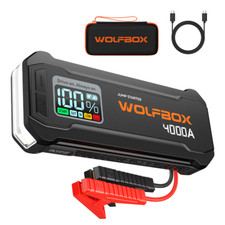 WOLFBOX JS24 4000A Portable Jump Starter Battery Pack Power Bank W/ LED Display picture