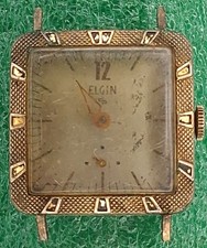 Lot W2453 Mens Elgin 17J Wind Up Movement Vintage Watch Parts  picture