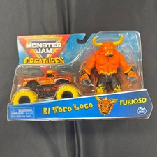 Monster Jam El Toro loco Furioso Bull Limited Creatures Line Brand New Mint Box picture