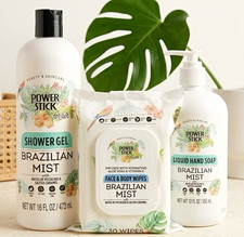 Brazilian Mist 3 Piece Set • Hand Soap | Body Wipes| Body Wash Set Power Stick  picture