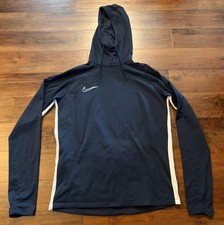 Nike Men’s Academy 19 Performance Soccer Dri-FIT Hoodie Medium M AJ9183 Blue picture