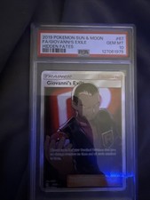 Pokémon TCG Giovanni's Exile Full Art Ultra Rare Trainer 67/68 Hidden Fates picture