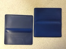 1 NEW ROYAL BLUE VINYL CHECKBOOK COVER WITH DUPLICATE FLAP picture