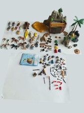 Vintage Geobra Playmobil Fort Eagle Rock & Bravo Pieces Incomplete Sets picture
