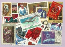 50 Russia URSS Stamps All Different - Includes Large and Medium Stamps Only picture
