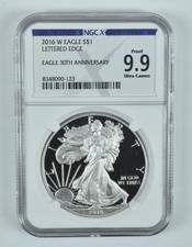 2016-W American Silver Eagle Proof 9.9 UCAM NGC X NGCX picture