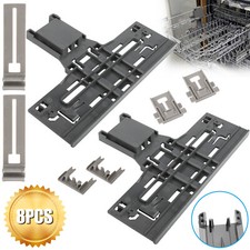 8 Pcs Upgraded W10546503 Dishwasher Upper Rack Adjuster For W10195840 W10195839 picture