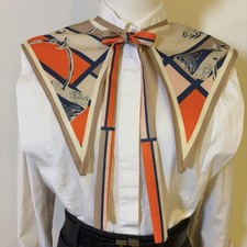 Chic Detachable Horse Print Scarf Collar | Equestrian Style | New  picture
