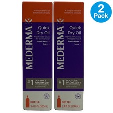 Mederma Quick Dry Oil Stretch Marks Scars Skin Care 3.4 FL OZ 2 Pack New picture