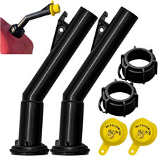Gas Can Spout Replacement for Old Style Blitz Containers-2 Nozzles, Caps & Rings picture