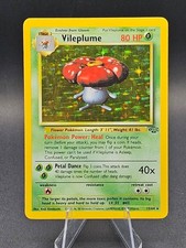 Pokémon TCG Vintage 1999 Vileplume Holo-Rare Jungle Set 15/64 MP picture
