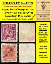 POLAND 1918-1919 two 