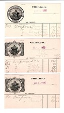 1913 Postcard FORT DEARBORN NATL BANK Postcards Two Varieties Whitewater, WI picture