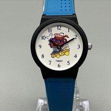 Vintage Timex Boys Watch 25mm Kool Aide Cartoon Dial Blue WR New Battery picture