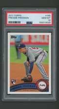 2011 Topps PSA 10 GEM MINT Freddie Freeman 145 RC Rookie picture