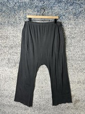 The Great Pants Womens 2 Gray Cotton Drop Crotch Harem Wide Leg Relaxed Lounge picture