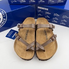 Birkenstock Mayari Birkibuc Leather Sandals Unisex Shoes Have Mocha Wide picture