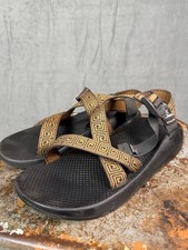 Chaco Z/1 Classic Sandals Size 11 Black Brown Greek Key Vibram picture