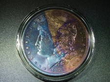 EF+/AU 1883-O MORGAN SILVER DOLLAR DETAIL BEAUTIFUL TONING COLLECTOR GRADE M2175 picture