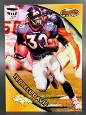 1997 Bowman's Best Refractor TERRELL DAVIS Denver Broncos picture