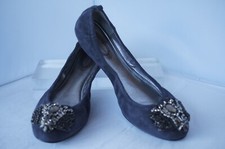 New Elie Tahari Women's Shoes Size 37.5 Lucille Ballet Flat Gray picture