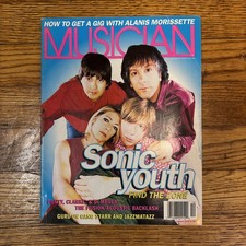 ✨ Musician Magazine Sonic Youth Thurston Moore Kim Gordon December 1995 #205 ✨ picture