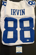 Michael Irvin Authentic Signed White Cowboys Jersey Beckett Certified picture