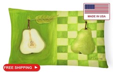 Caroline's Treasures WHW0121PW1216 Pear by Ute Nuhn Canvas Fabric Decorative Pil picture