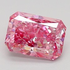 Purplish Pink 3 Ct Certified VVS1 Rare Radiant Cut Natural Diamond Gemstone picture