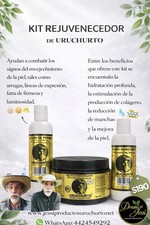 Uruchurto Kit Rejuvenecedor Cucumber Lotion, Serum & Microdermabrasion Cream Set picture