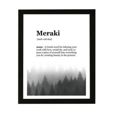 Designs ByLITA Meraki Dictionary Definition Forest Design, Wall Print Art picture
