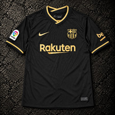 Lionel Messi Barcelona Nike 2020/21 Away #10 Jersey Men's Size L Pre-Owned picture